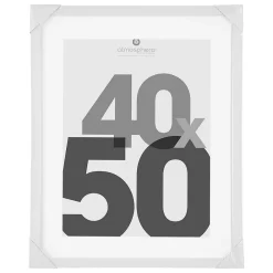 Atmosphera Créateur D'Intérieur Cadre photo Eva - bois et verre - blanc - 40x50 cm - Atmosphera* Cadre