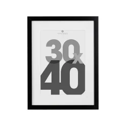 Discount Atmosphera Créateur D'Intérieur Cadre photo Eva - bois et verre - noir - 30x40 cm - Atmosphera