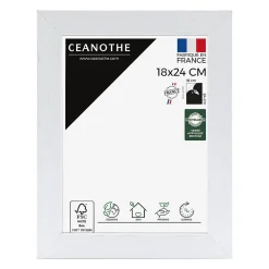 Ceanothe Cadre photo karma blanc 18x24 cm Fabriqué en France* Cadre 18 X 24 Cm