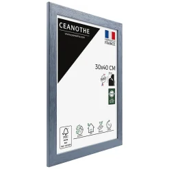 Ceanothe Cadre photo karma gris bleuté 30x40 cm Fabriqué en France* Cadre 30 X 40 Cm - A3