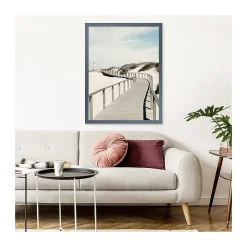Ceanothe Cadre photo karma gris bleuté 60x80 cm Fabriqué en France* Cadre 60 X 80 Cm|Cadre