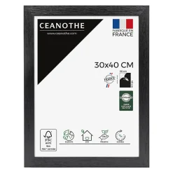 Ceanothe Cadre photo karma noir 30x40 cm Fabriqué en France* Cadre 30 X 40 Cm - A3