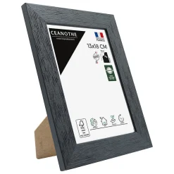 Ceanothe Cadre photo karma noir 13x18 cm Fabriqué en France* Cadre 13 X 18 Cm