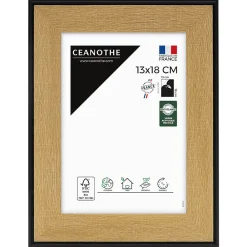 Ceanothe Cadre photo loft noir 13x18 cm Fabriqué en France* Cadre 13 X 18 Cm|Cadre