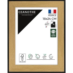 Outlet Ceanothe Cadre photo loft noir 18x24 cm Fabriqué en France
