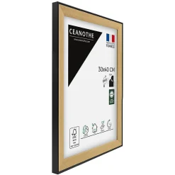 Ceanothe Cadre photo loft noir 30x40 cm Fabriqué en France* Cadre 30 X 40 Cm - A3