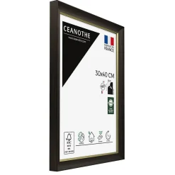 Clearance Ceanothe Cadre photo luna ébène doré 30x40 cm Fabriqué en France
