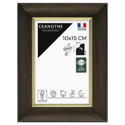Ceanothe Cadre photo luna ébène doré 10x15 cm Fabriqué en France