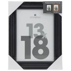 Atmosphera Créateur D'Intérieur Cadre photo Mae en bois 13x18cm noir - Atmosphera