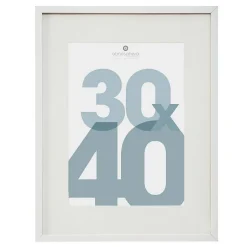 Discount Atmosphera Créateur D'Intérieur Cadre photo Manu - bois et verre - blanc - 30x40 cm - Atmosphera