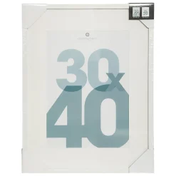 Discount Atmosphera Créateur D'Intérieur Cadre photo Manu - bois et verre - blanc - 30x40 cm - Atmosphera