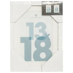 Atmosphera Créateur D'Intérieur Cadre photo Manu - bois et verre - blanc - 13x18 cm - Atmosphera* Cadre 13 X 18 Cm