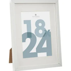 Atmosphera Créateur D'Intérieur Cadre photo Manu - bois et verre - blanc - 18x24 cm - Atmosphera* Cadre