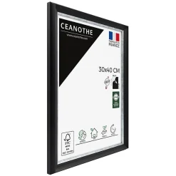 Clearance Ceanothe Cadre photo pandore noir argent 30x40 cm Fabriqué en France