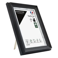 Ceanothe Cadre photo pandore noir argent 13x18 cm Fabriqué en France* Cadre 13 X 18 Cm