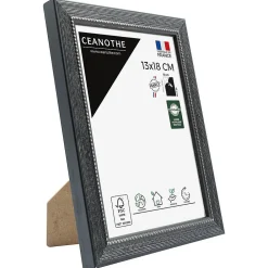 Brio Cadre photo perle noir 13x18 cm Fabriqué en France* Cadre 13 X 18 Cm|Cadre