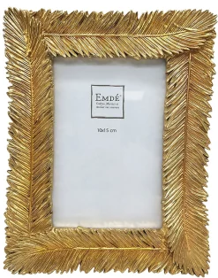 Best Emdedesign Cadre photo plumes dorées l.10 x H.15 cm Emde