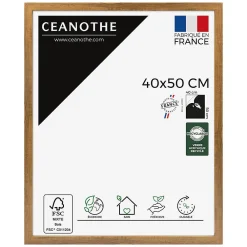 Online Ceanothe Cadre photo precious noyer 40x50 cm Fabriqué en France