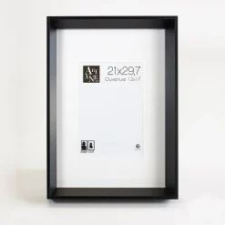 Cadre photo Roma style contemporain design noir l.21xH.29,7cm* Cadre 21 X 29,7 Cm - A4|Cadre