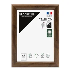 Ceanothe Cadre photo shelter ébène 13x18 cm Fabriqué en France* Cadre 13 X 18 Cm