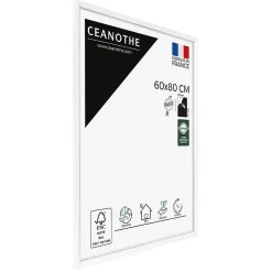 Ceanothe Cadre photo vittoria blanc 60x80 cm Fabriqué en France* Cadre 60 X 80 Cm