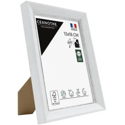 Outlet Ceanothe Cadre photo vittoria blanc 13x18 cm Fabriqué en France