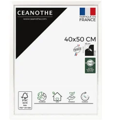 Ceanothe Cadre photo vittoria blanc 40x50 cm Fabriqué en France* Cadre|Cadre 40 X 50 Cm