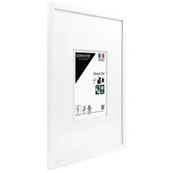 Ceanothe Cadre photo wild blanc 30x40 cm avec passe-partout 15x20 cm Fabriqué en France* Cadre 30 X 40 Cm - A3|Cadre
