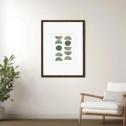 Ceanothe Cadre photo wild ébène 50x70 cm avec passe-partout 30x40 cm Fabriqué en France* Cadre 50 X 70 Cm