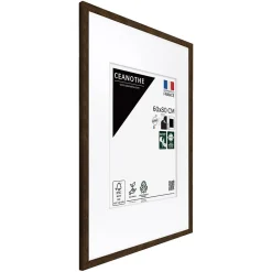 Ceanothe Cadre photo wild ébène 60x80 cm avec passe-partout 40x50 cm Fabriqué en France* Cadre 60 X 80 Cm