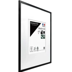 Outlet Ceanothe Cadre photo wild noir 50x70 cm avec passe-partout 30x40 cm Fabriqué en France