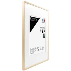 Clearance Ceanothe Cadre photo 40x60 cm chêne alba avec passe-partout 30x40 cm Fabriqué en France