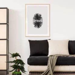 Sale Ceanothe Cadre photo 60x80 cm chêne alba avec passe-partout 50x70 cm Fabriqué en France