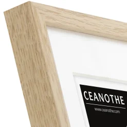 Ceanothe Cadre photo 18x24 cm chêne alba avec passe-partout 13x18 cm Fabriqué en France* Cadre 18 X 24 Cm|Cadre