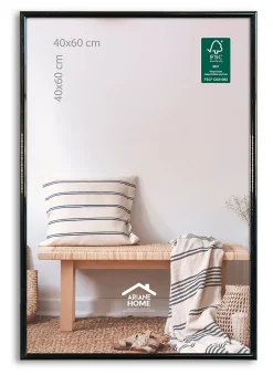 Online Cadre plastique gallery Ariane Home noir l.40 x H.60 cm
