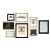The Home Deco Factory Cadres photos en bois La vie en famille (Lot de 8)