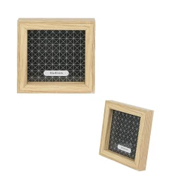 The Home Deco Factory Cadres photos en bois La vie en famille (Lot de 8)