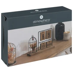 Atmosphera Créateur D'Intérieur Calendrier en bois & métal H18,5cm - Atmosphera* Statue Décorative