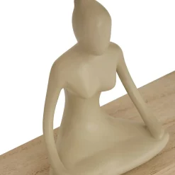 Atmosphera Créateur D'Intérieur Calendrier métal Yogi H.28,5cm assorti- Beige- Atmosphera* Statue Décorative