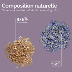 Vivezen Ceinture lombaire chauffante avec bandes auto-agrippantes réglable taille 36 à 54 - Beige -* Bouillotte