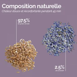 Vivezen Ceinture lombaires chauffante avec bandes auto-agrippantes réglable taille 36 à 54 - Gris clair -* Bouillotte