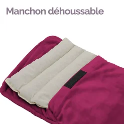 Vivezen Chauffe mains, manchon chauffant 32 x 22 cm avec ceinture réglable - Bleu -* Bouillotte