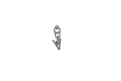GoodHome Clips coulissants universels pour rails en aluminium/plastique x 100* Rail À Rideaux