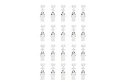 Outlet GoodHome Clips coulissants universels pour rail x 20 Nisis