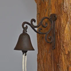 Sale La Grande Prairie Cloche carillon fonte Volutes 20x10x15cm