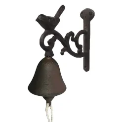 La Grande Prairie Clochette oiseau fonte 14x8x16cm* Poignée De Porte Extérieure|Heurtoir