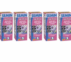 Semin Colle en Poudre pour Papiers Peints Sem-Spéciale , Vinyls, Lourds, Spéciaux et Intissés, Intérieur, Boite 200 g (lot de 5)* Colle Papier Peint