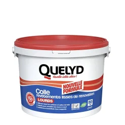 Quelyd Colle pour revêtements lisses de rénovations lourds (jusqu'à 750g/m²) pâte 10kg* Colle Papier Peint