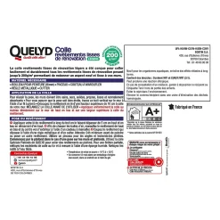 Bostik Colle pour revêtements lisses de rénovations légers (jusqu'à 200g/m²) Quelyd pâte 10kg* Colle Papier Peint