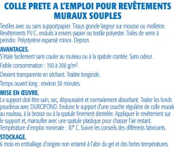 Semin Colle pour Toiles de Verre et Revêtements Muraux Légers Sem Murale, Prêt à l'Emploi, Seau 5 kg* Colle Papier Peint